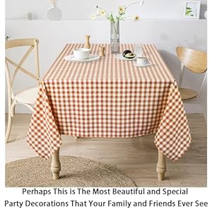 ShinyBeauty Checkered Tablecloth 54x72 Rectangle Tablecloths Brown Plaid Tablecloth -Washable Table Cover with Dust-Proof Wrinkle Resistant Buffalo Plaid Table Cloth for Kitchen and Dining Room ShinyBeauty Checkered Tablecloth 54×72 Rectangle Tablecloths Brown Plaid Tablecloth Washable Table Cover with Dust Proof Wrinkle Resistant Buffalo Plaid Table Cloth for Kitchen and Dining Room