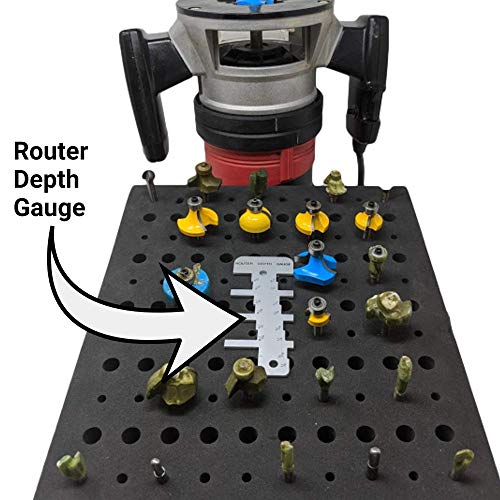 Tofl Depth Gauge Tool For Router | Ideal For Measuring Router Bit Depth With Easy-To-Read Analog Display | Ensures Accuracy For Woodworking Projects #TOP3