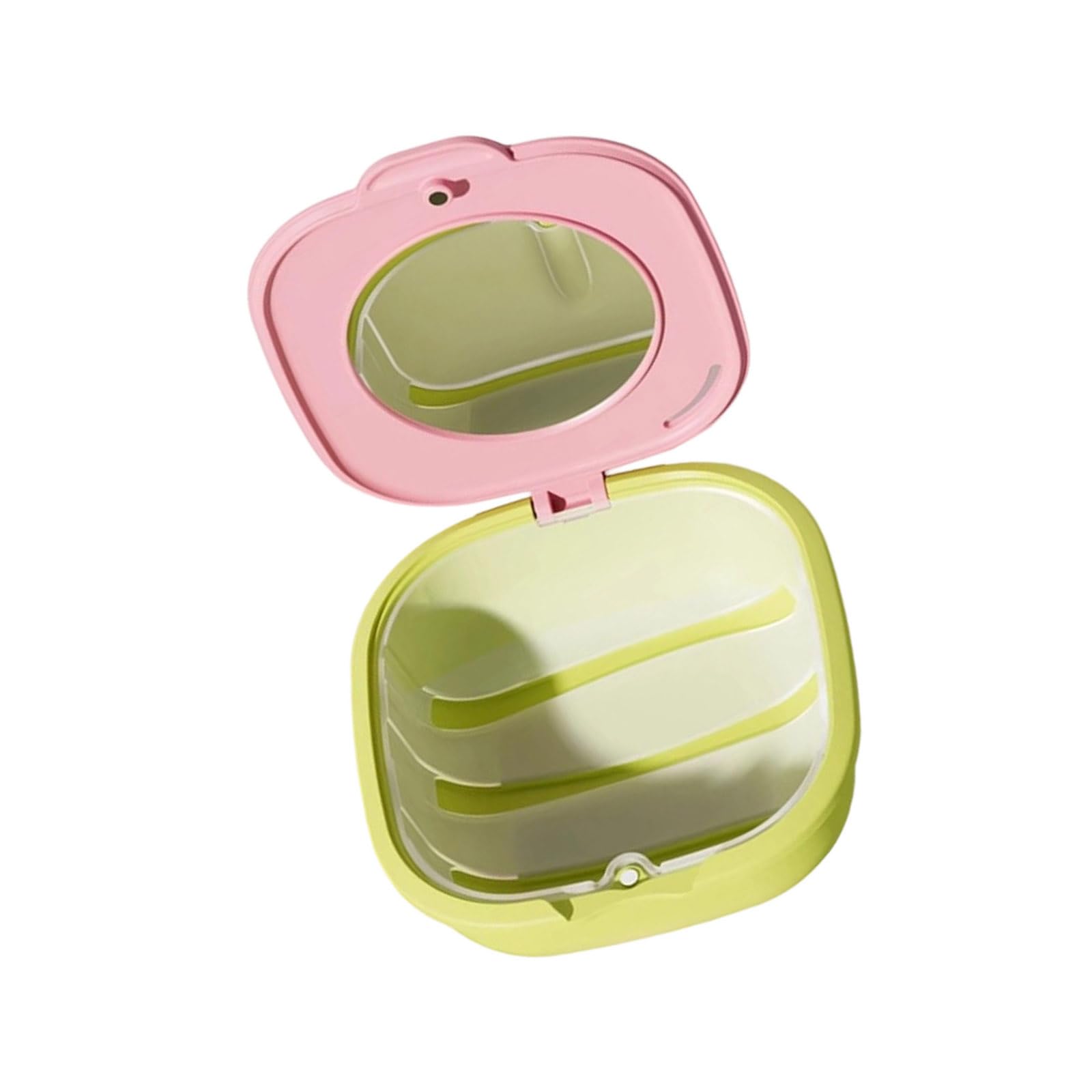 YROHGKPN Portable Retainers Storage Box with Secure Lid for Travel Compact Brace Accessories Organizers for Clear Aligners Retainers