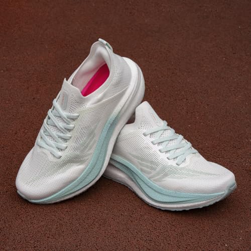 Image of Red Tape Women's Sport Shoes White Knitted Round Toe Lace-Up