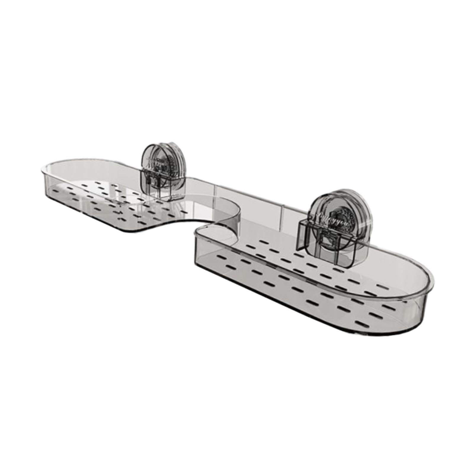 IoensySuction Cup Kitchen Faucet Storage Rack Smooth Easy Clean Easy to Install Stable Drain Rack for Kitchen Home Bathroom Soap