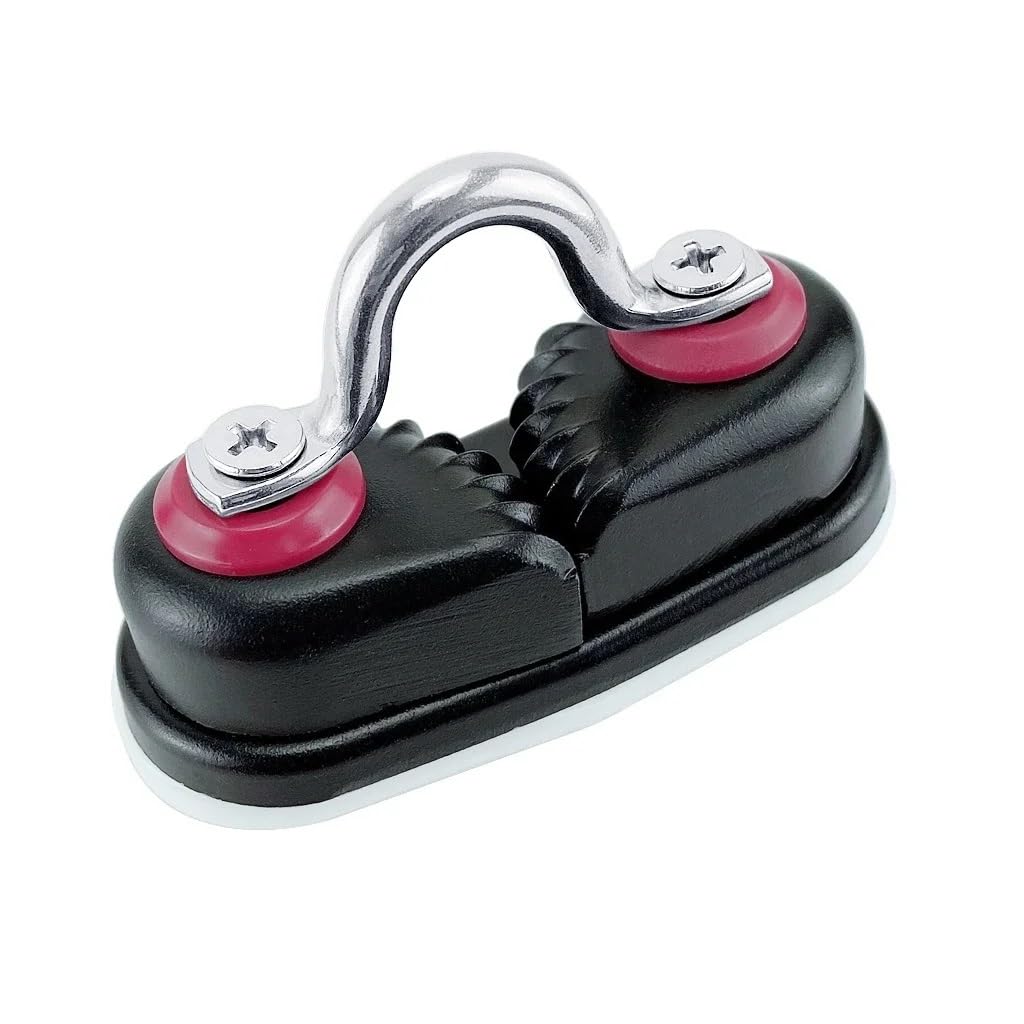 2PC Accessori for Barche in Alluminio anodizzato con Anello di Guida, strozzatore for Corda for Barca, passacavo MATIC, Barca a Vela, Kayak, canotto Ferramenta Marina