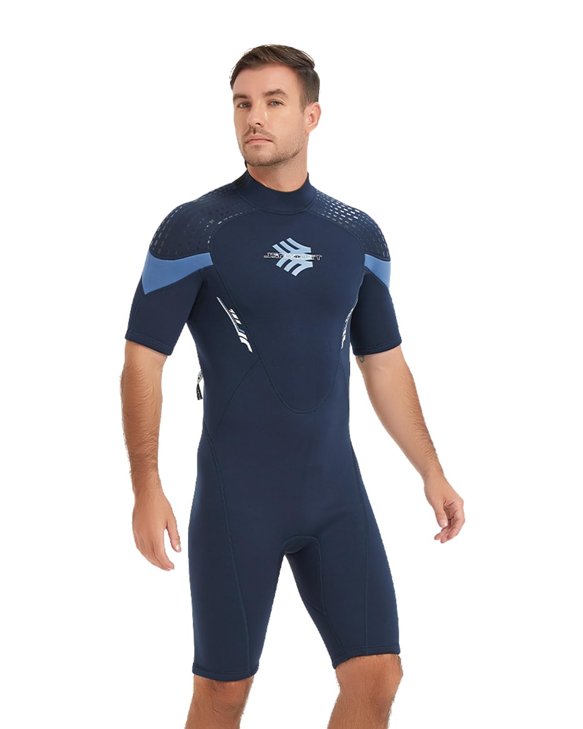 Wetsuits for Men, 3mm Back Zipper Neoprene Diving Suits for Diving Snorkeling Surfing Swimming