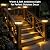 Solar Post Cap Lights Outdoor: 6 Pack 48 LED Fence Post Solar Lights, Solar Powered 2 Lighting Modes 4x4 Post Solar Lights for Garden Patio Deck Step Decor, Fit 3.5x3.5 5x5 Vinyl Wooden Lamp Post