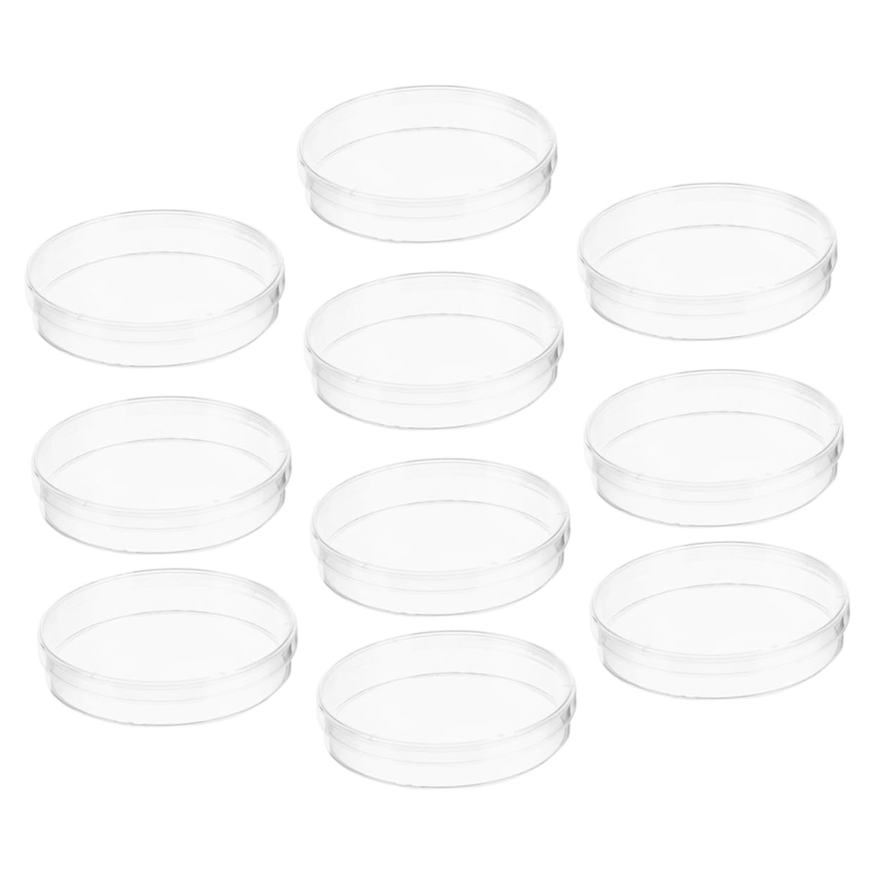 SOLUSTRE 40pezzi Piastre Petri Trasparenti Per Laboratorio Con Coperchio Piastre Per Cultura Cellulare Adatte Per Esperimenti Scientifici e Uso Didattico