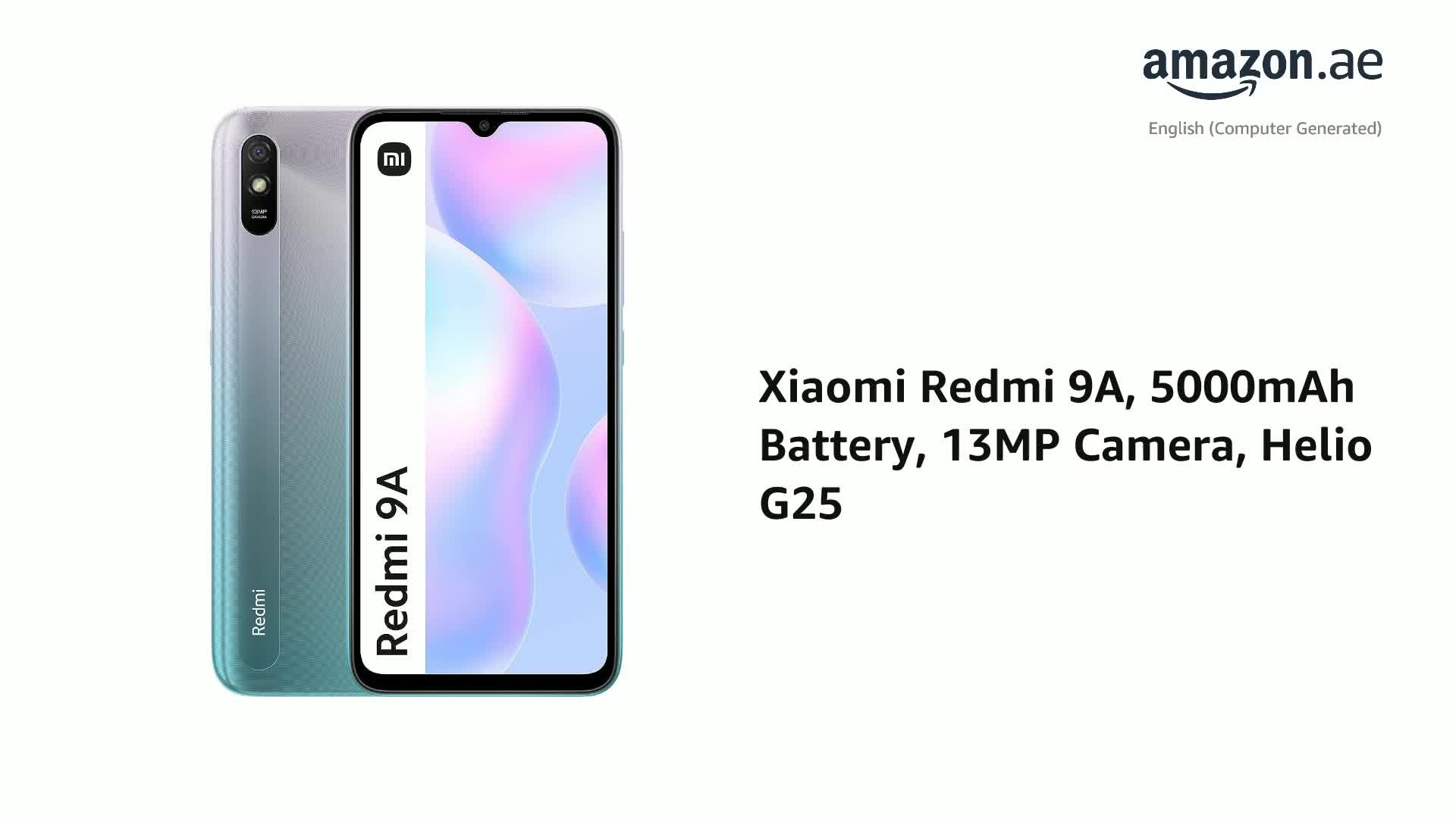 Xiaomi Redmi 9A Smartphone, 6.2