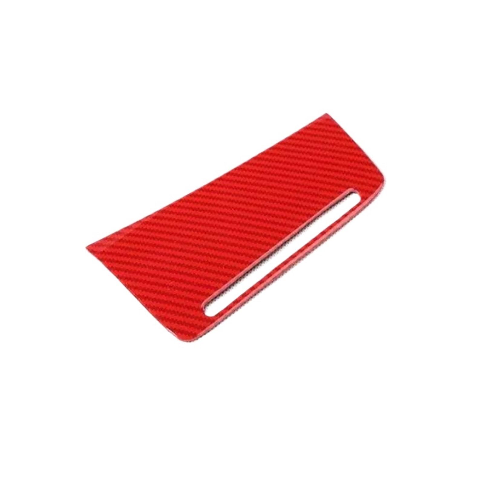 Clvccztzgw Carbon Fiber Red Left Hand Drive Storage Container Box Cover Stickers Car Trim For Tt 2008 2009 2010 2011 2012 2013 2014 Interior Styling Cover(Carbon Fiber Red)