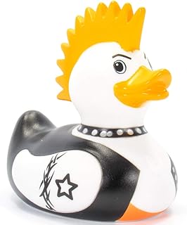 Rock Idol Rubber Duck Bath Toy by Bud Duck | Elegant Gift Packaging -