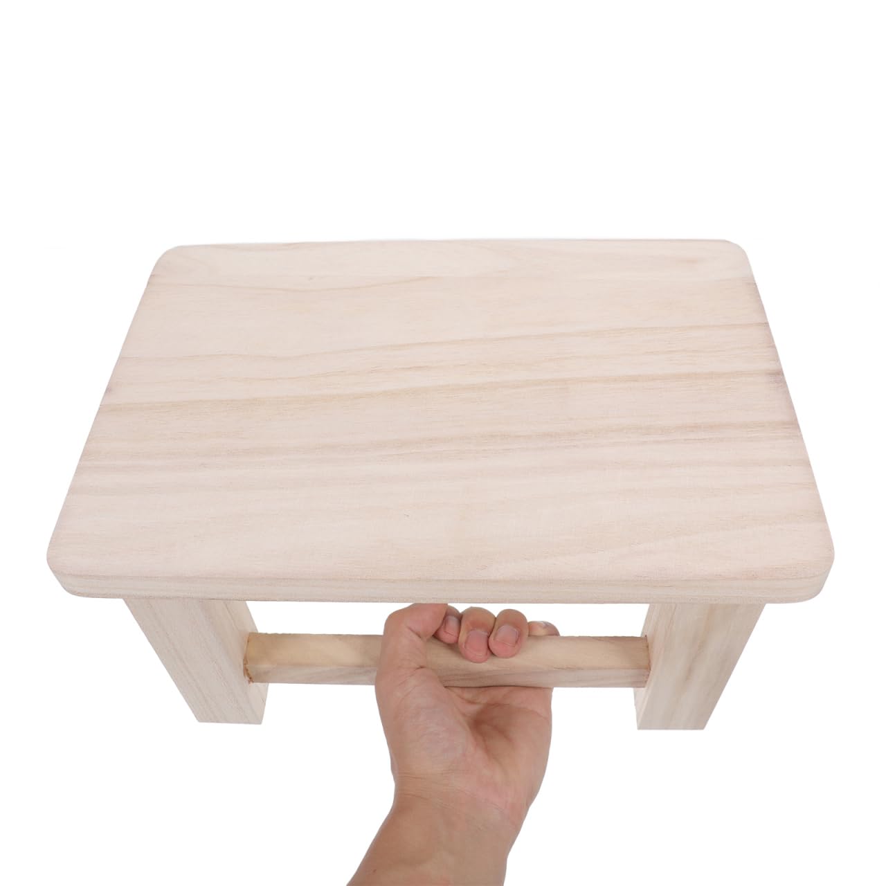 Gatuida Taburete PequeñO De Madera Maciza para Cambiar Zapatos Taburete Bajo Multifuncional Compacto como ReposapiéS O Soporte para Plantas
