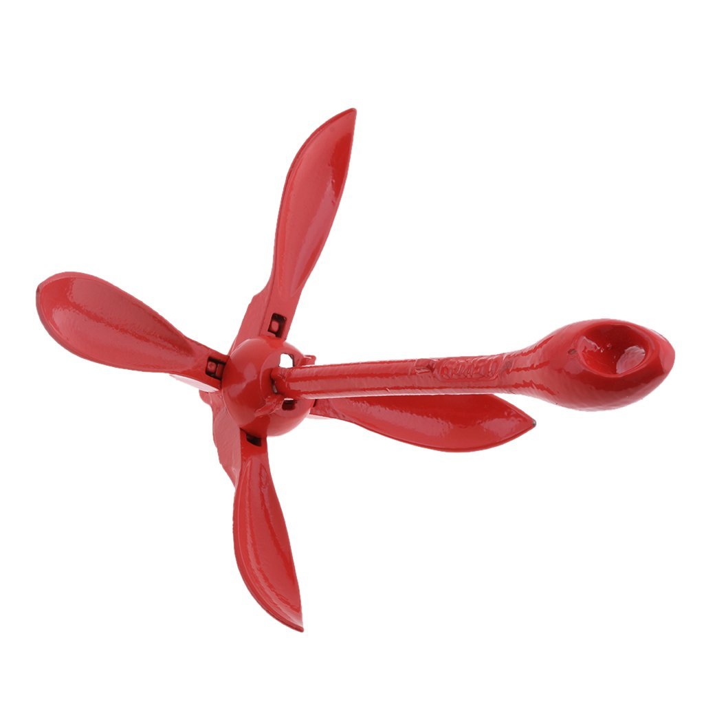 Ancre pliante en acier inoxydable pour bateau, kayak, yacht, 1,5 kg