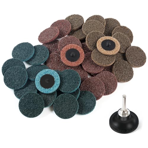 Generic FT432 46 Pcs Sanding Discs 2 Inch Quick Change Sanding Discs Die Grinder Sanding Disc Fine Coarse Medium Surface Conditioning Discs thumb #1