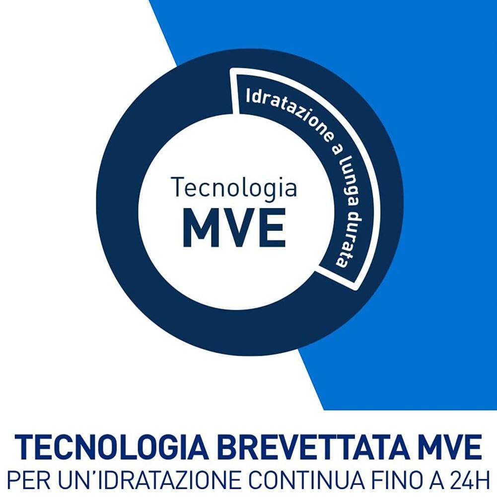 CeraVe Crema Idratante Viso SPF 25, Per Pelli da Normali a Secche, Idratazione Profonda, Ad Assorbimento Rapido, Con Protezione Solare SPF 25 e Acido Ialuronico, 2 x 52 ml