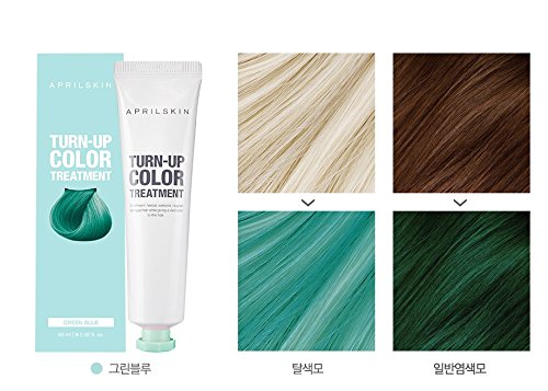 [April Skin] Turn-up Color Treatment 60ml / Self Hair Bleach (Green Blue)