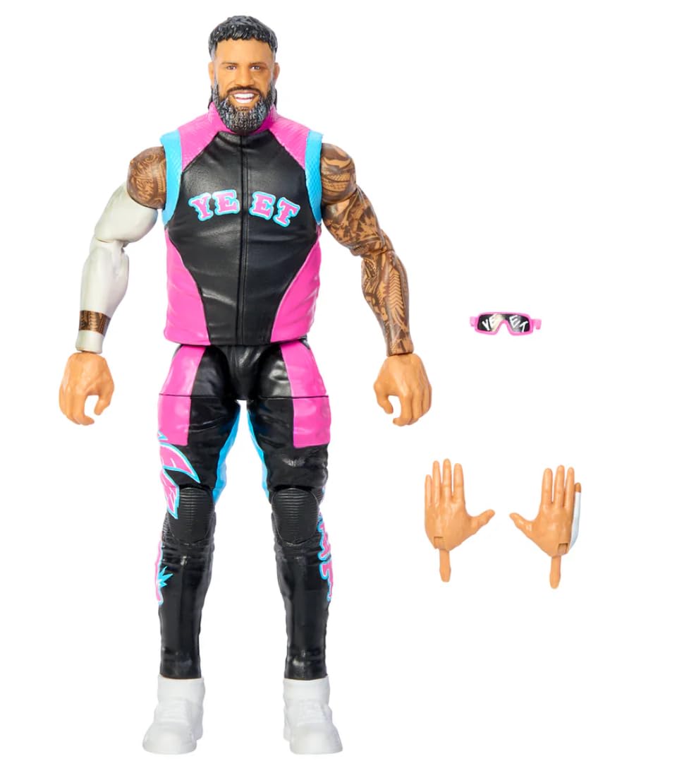 WWE Jey Uso Yeet Mattel Elite Collection Saturday Nights Main Event Series 1 - Figura de acción de lucha libre
