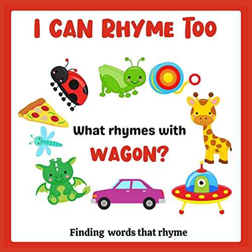 I Can Rhyme Too A Fun Rhyming Word Game For Toddlers and Kindergarten