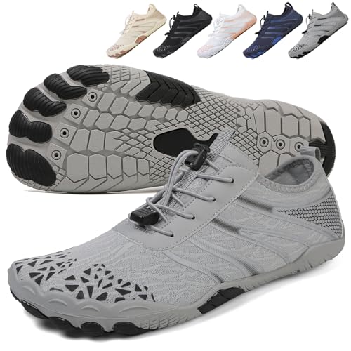 Image of Hike Barefoot Shoes Womens Men,Unisex Barefoot Water Shoes Breathable, Anti-Slip Hiking Footwear for Athletic Wide Toe Shoe Footwear for Hiking, Walking, Running, Yoga, and Water Sports