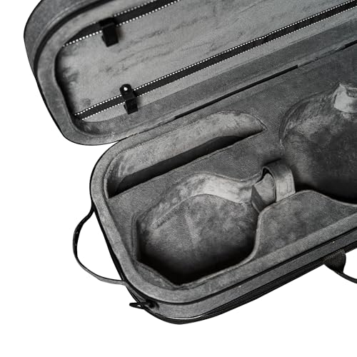 MI&VI Avanti Series Light Hard Violin Case (Full Size) — Travel Violin Backpack Case for 4/4 Sized Violins, NF-5250 (Silver) by MI&VI - Image 8
