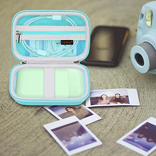 Canboc Hard Case For Liene 2X3” Photo Printer, Mini Instant Portable Instant Printer Box, Zipper Mesh Bag Fits Photo Paper, Cable, Green(Case Only) #TOP6