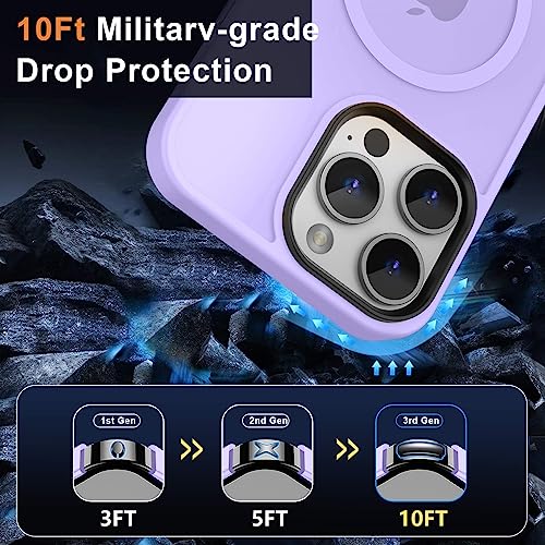 Image of MOCCA Magnetic Shockproof for iPhone 14 Pro Max Case,Light Purple