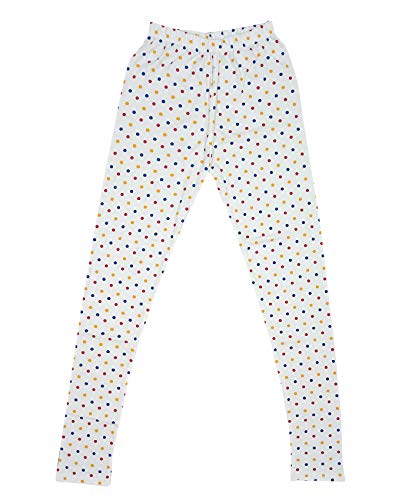Image of indi weaves Girls Printed Cotton Legging and Solid Cotton Legging [Pack of 3] Multicolor215