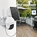 ZUMIMALL Solar Security Cameras Wireless Outdoor, 360° View Outdoor Camera Wireless Solar Powered,2.4G WiFi，2K/3MP Color Night Vision,2-Way Talk, PIR Motion Alert, Cloud Storage, Work with Alexa