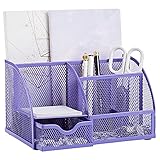 Annova Mesh Desk Organizer Office with 7 Compartments + Drawer/Desk Tidy Candy/Pen...
