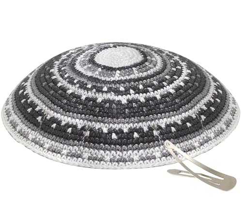 Zion Judaica Quality Knit Kippah Bulk Packs Kipppot or Single Kippas Free Kipa Clips Included