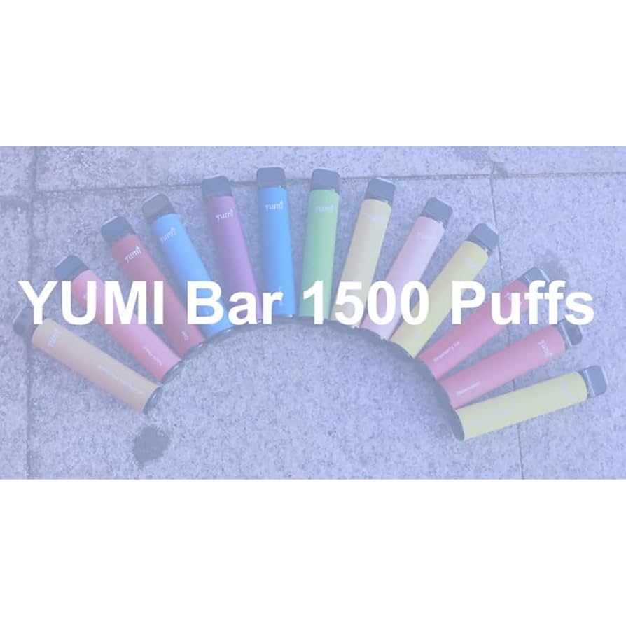 Amazon | leafy 【1500パフ Yumi Bar 1500 Disposable 】 850mAh