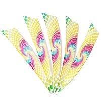 SHARROW 50 Plumes De Dinde Naturelles Pour Flèches – 5 Pouces, Empennage Aile Droite, Forme Bouclier Ou Goutte, Tir à L’Arc
