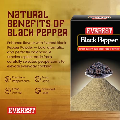 Image of Everest Black Pepper Powder, 100Grams, Pack Of 1