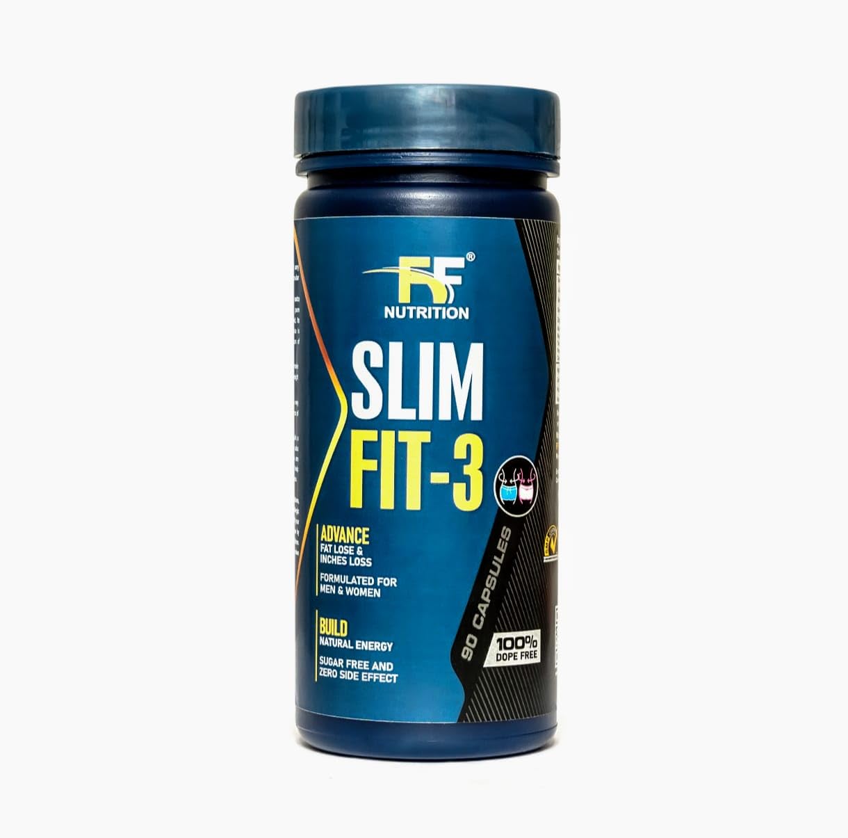 Slim Fit-3, 90 Capsules | Zero Figure, Weight Loss Tablets for Men & Women, Vegan Metabolism Booster | Gym & Fitness Products, Tummy Fat Burner, Zero Calorie Sugar | Workout & Exercise