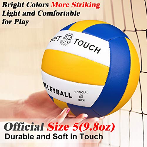 Beach Volleyball Soft Touch Volleyball for Outdoor/Indoor Game Balls Official Size 5