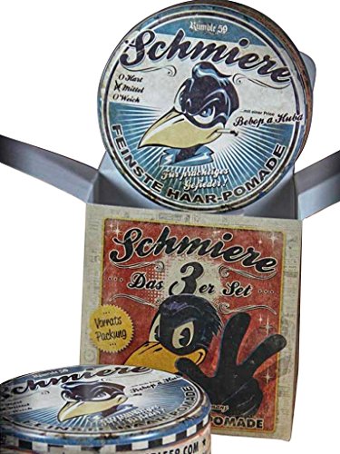 Preisvergleich Produktbild Schmiere - 3er Set Pomade Mittel - Pomade from Rumble59