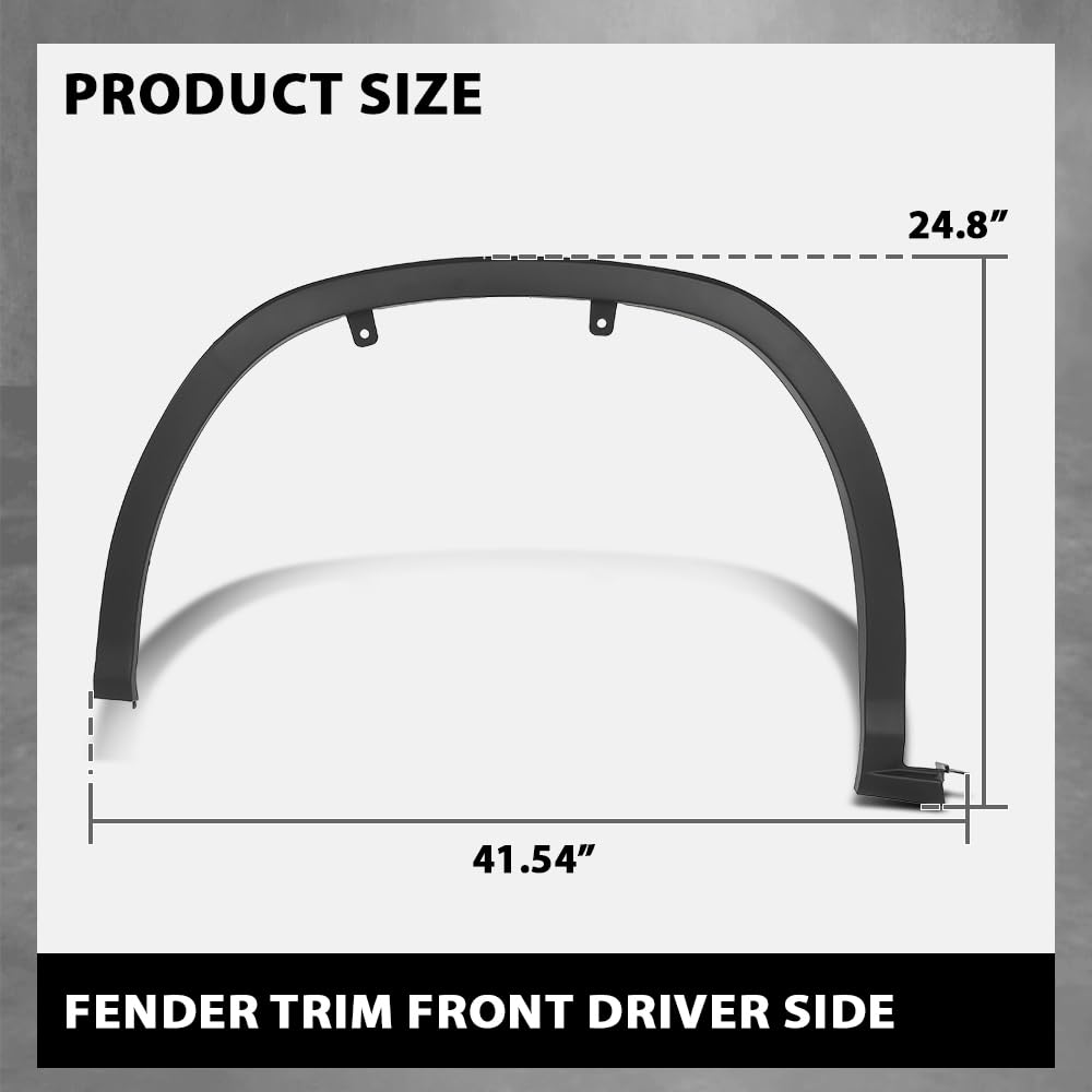 Fender Flare Wheel Arch Trim Front LH Driver RX350/450h 16-19 Black 756010E080 image 9