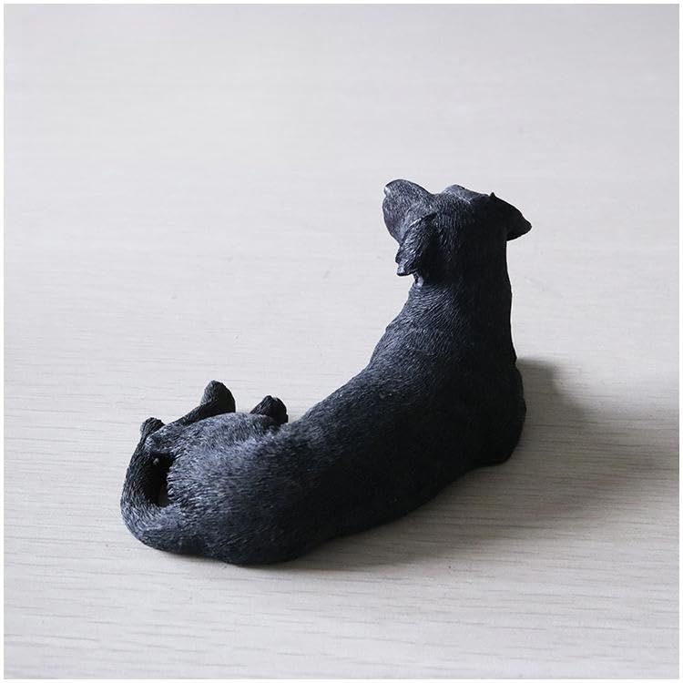Figurine Labrador Retriever AMITD en résine noire réaliste pour collectionneur - 5