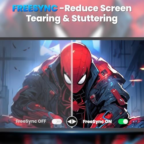 Image of 23.8 inch 4K Portable Monitor, UHD (3840*2160) 120% SRGB IPS FreeSync Gaming Moniter USB-C HDMI Large Work Home Office Second Monitor VESA Mountable, Adjustable Tilt & Height for Laptop, MacBook, PS4,Xbox