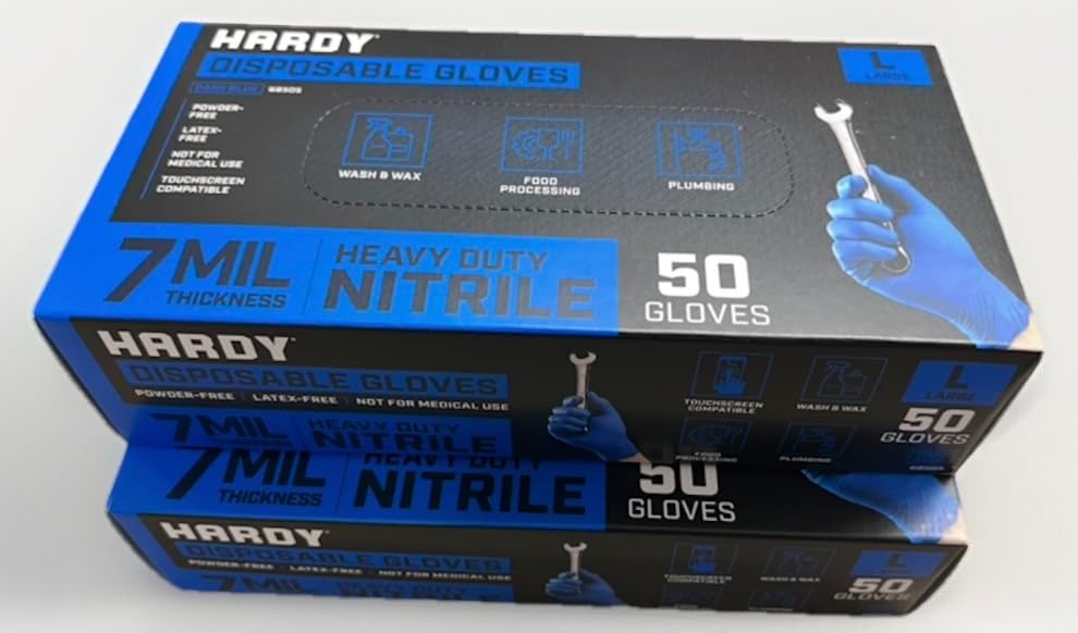 7 mil Nitrile Powder Free Gloves 50 Pc 2 Boxes