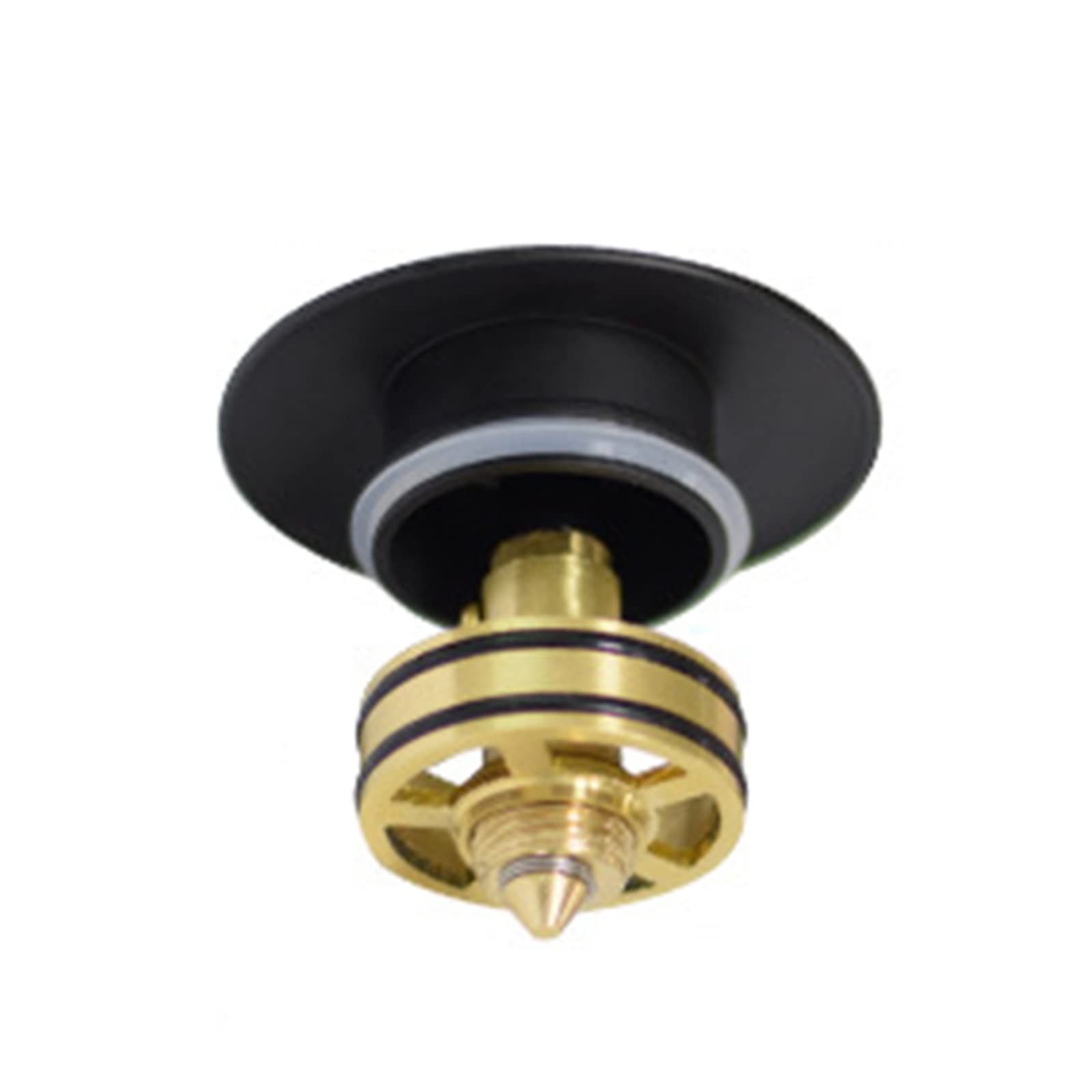 Bonde De Lavabo Pop-Up,Bonde De Lavabo,Laiton,Bonde De Lavabo Pop-Up Universel,Bonde Lavabo Automatique,Bonde Lavabo Clic Clac,Bonde Clic Clac sans Trop Plein,Noir B