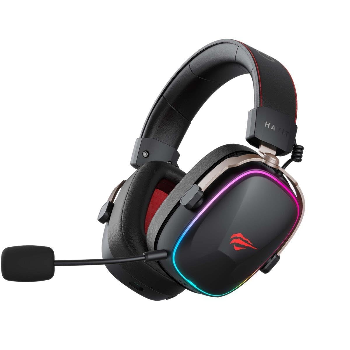 Havit H2039BG Cuffie da gioco rosse
