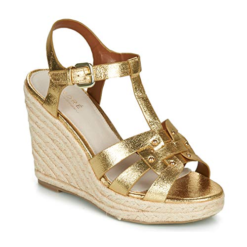 andré Perline Sandales Et Nu-Pieds Femmes Doré - 38 - Sandales Et Nu-Pieds Shoes