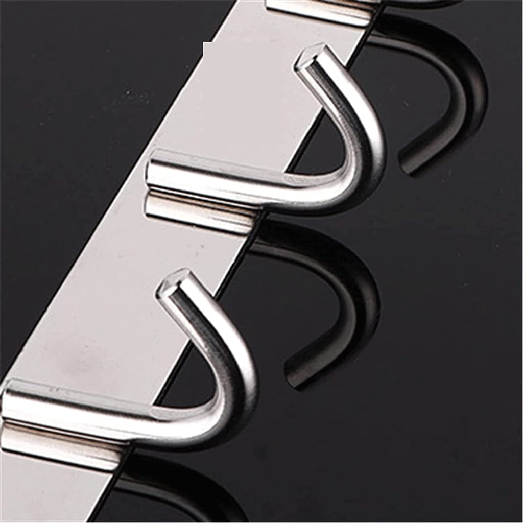 Gancho Perchero de Acero Inoxidable Duradero Colgador de Pared Resistente para baño Cocina Puerta Gancho Trasero Pilones