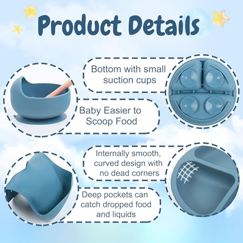 Personalisiertes Silikon-Baby-Essset mit Namen, individuelles Baby-Selbstentwöhnungsset, Selbstfütterungsgeschirr mit Löffel, Gabel, Silikon-Saugnapfschale, Tasse, Teller Armeegrün