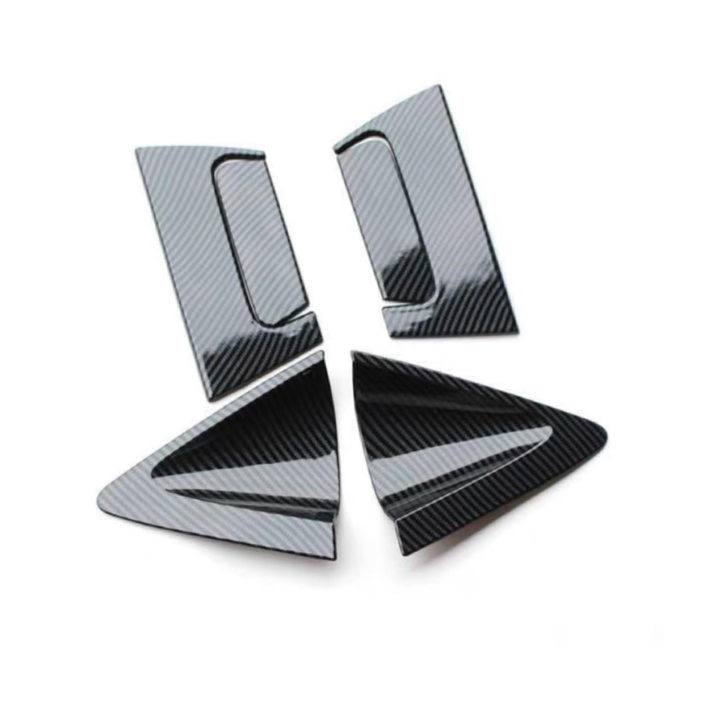 YAOMZYF Automotive Parts Car Door Bowl Handles Cover Trim for for HR-V for HRV for Vezel 2014-2021 Carbon Fiber Chrome ABS