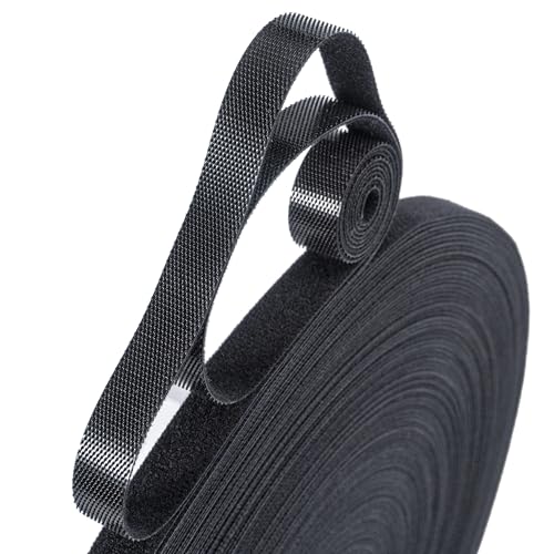 Image of 1 /2 Inch x 130 Feet Hook and Loop Roll | Hook & Loop Strips for Home and Office | Hook and Loop Cable Ties for Cable Management
