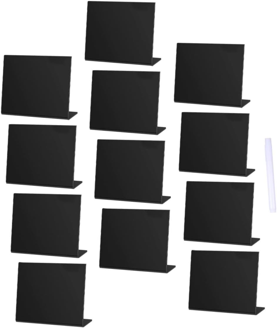 Acrylic Chalkboard Sign Desktop Display Small Blackboard Blackboard Decor for Wedding Party Home Set