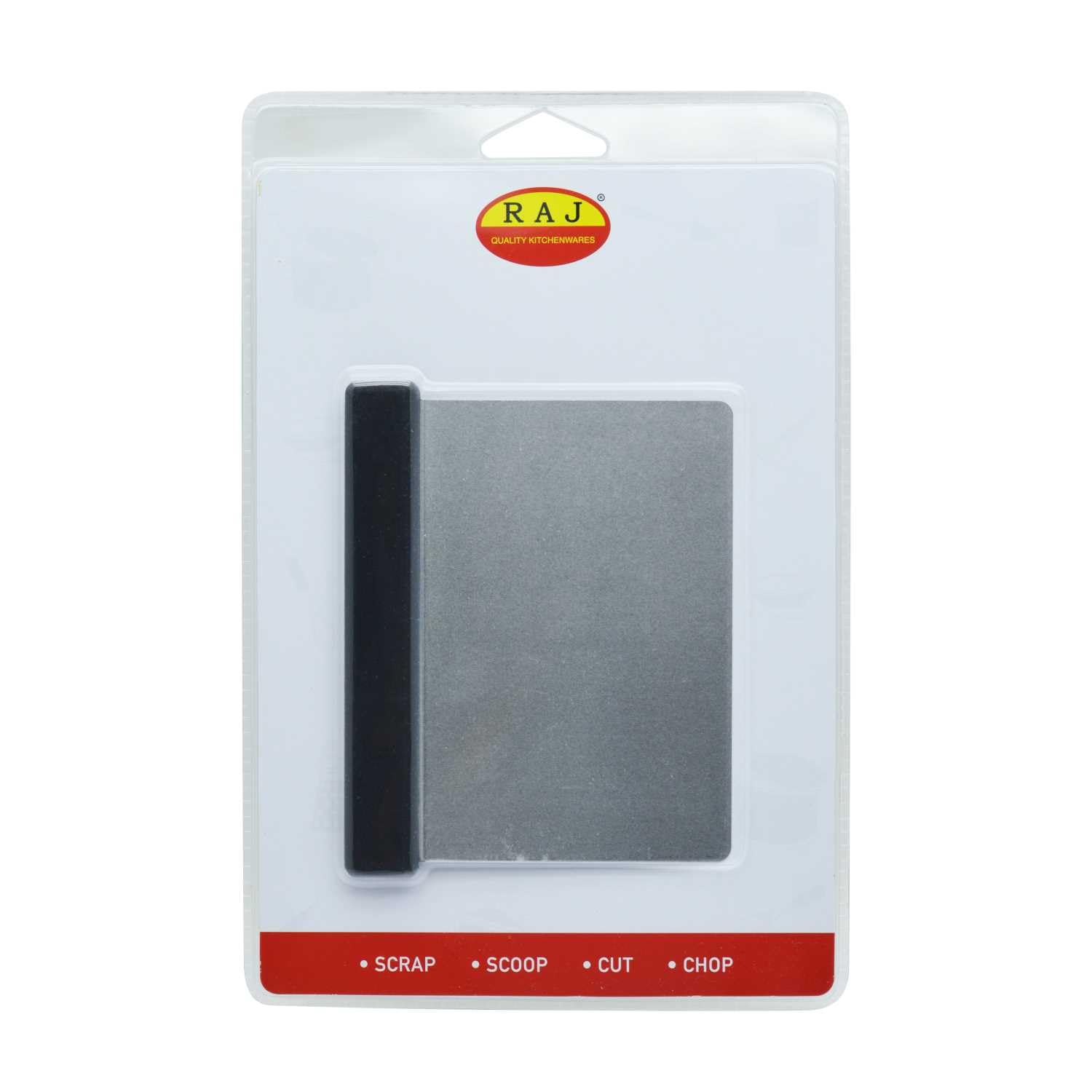 Raj Flexible Dough Cutter/Scraper, Silver, 14.5 cm, R11047, PIZZA SCRAPER , SWEETS SCRAPER , ICE-CREAM SCRAPER