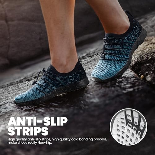 Image of SEEKWAY Mens Womens Water Shoes Quick Dry Aqua Shoes Barefoot for Beach Surf Hiking Pool Water Sports