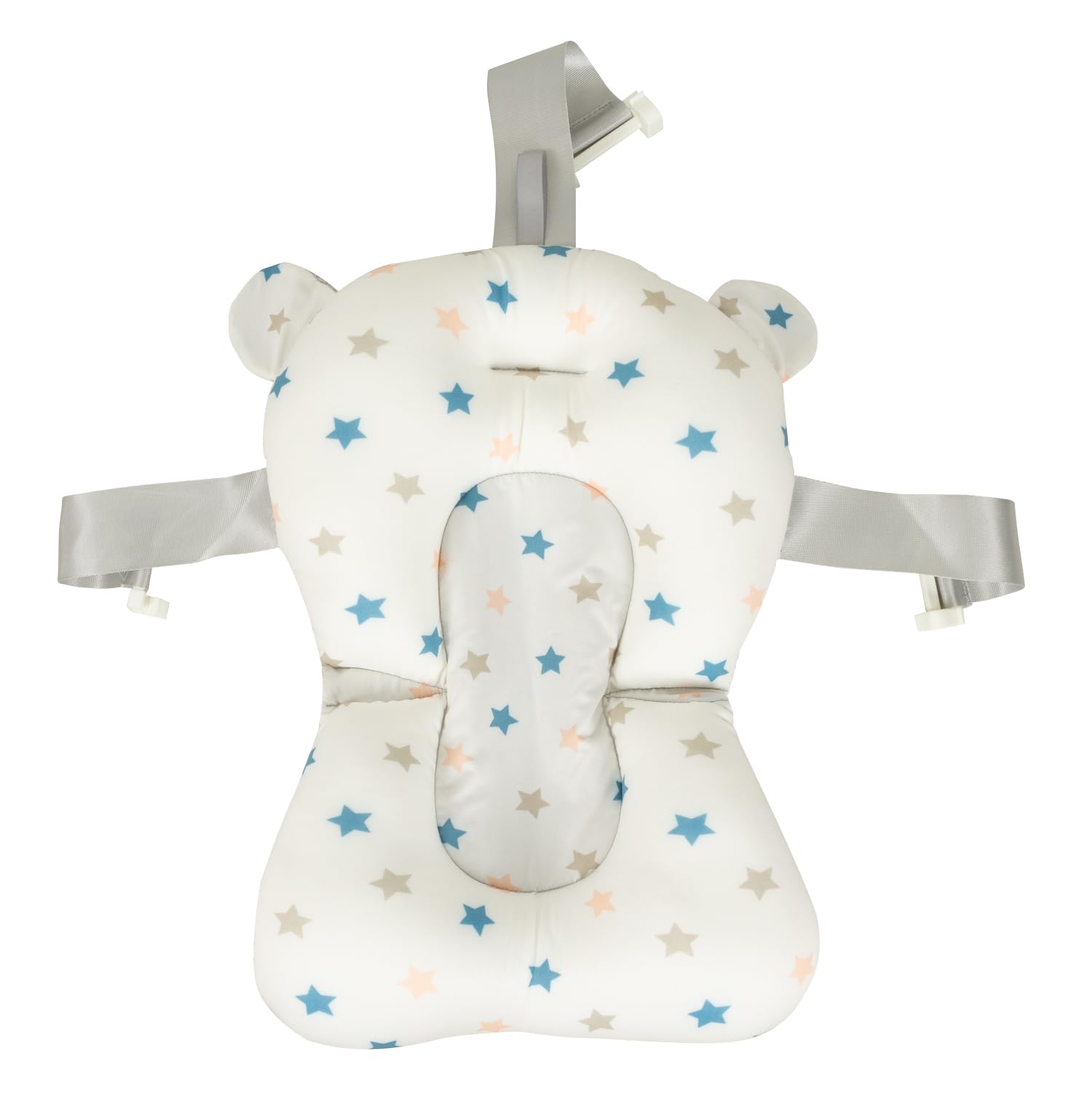 Toral Bañera Bebe con Cojín Comoda, Facil de Guardar, con Tapón Indicador de Temperatura y Patas Antideslizantes - Bañera Bebé Plegable Portatil - Asiento Bañera Bebe modelo Eclipse