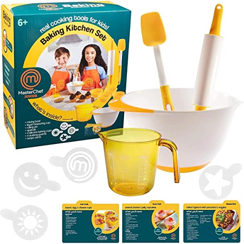 Product Image of the MasterChef Junior Baking Kitchen Set for Kids - 7 Pc. Kit Includes Real Cooking...