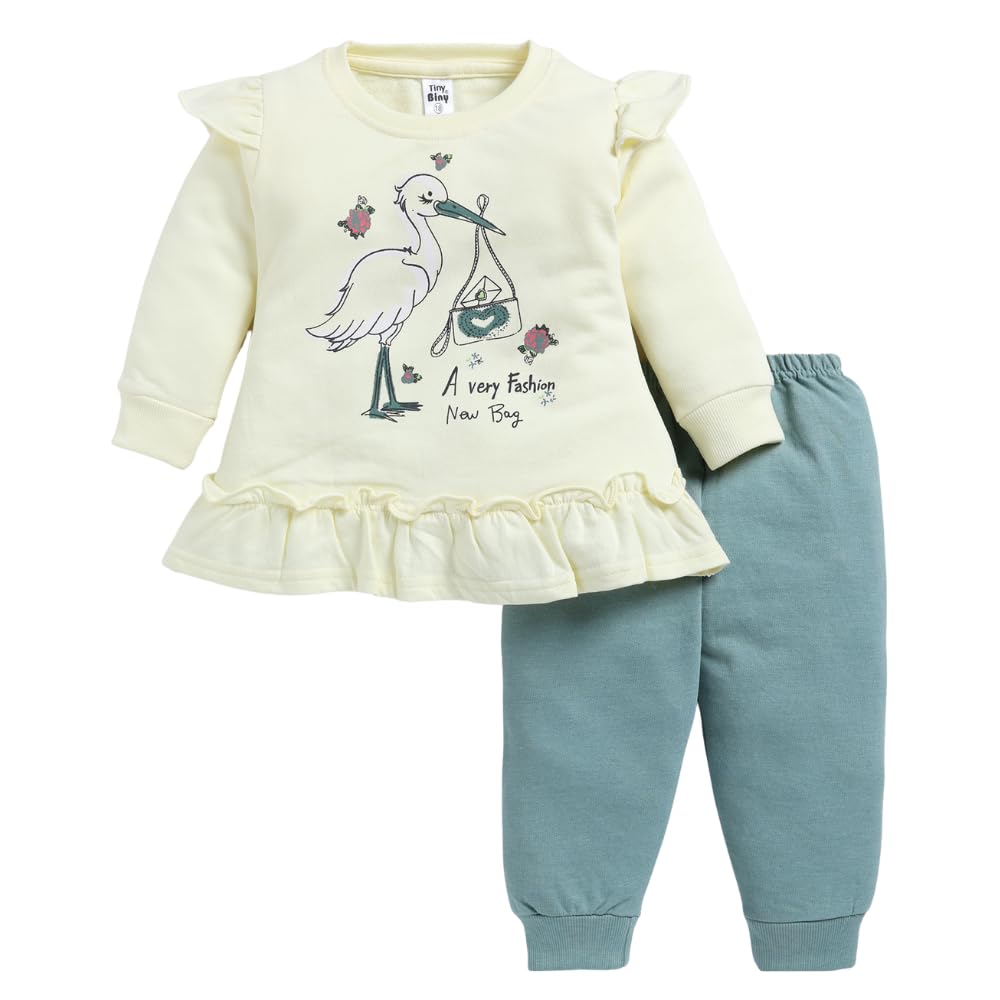 Baby Girls Comfortable Cotton Top & Pant Clothing Set | Soft Full Sleeve Top with Matching Pants |Outfit for Infants & Toddlers | Lemon 2-3 Years-picture-34